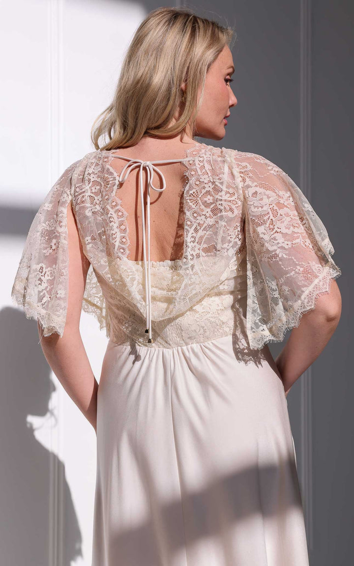 Aurelia Lace Maxi Dress - Bone