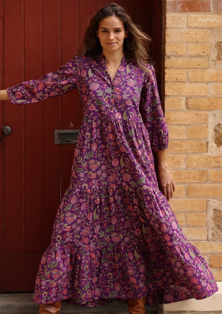Amethyst Tiered Maxi Dress