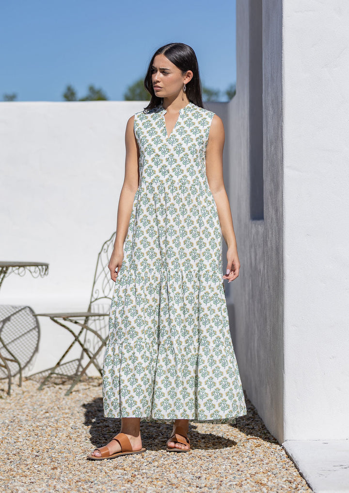 Boho Tiered Maxi Dress Buttercup