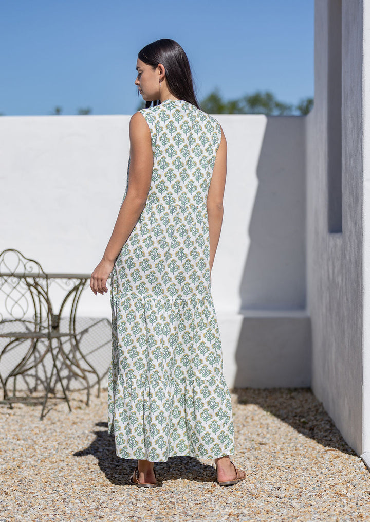 Boho Tiered Maxi Dress Buttercup