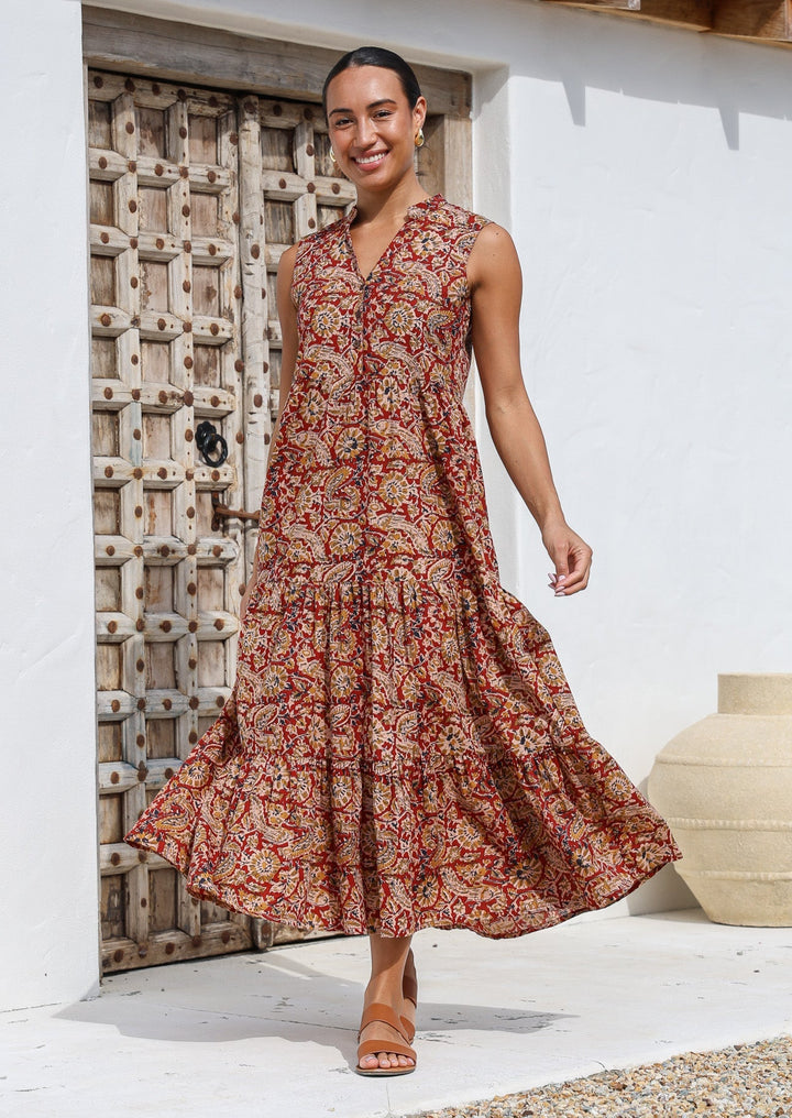 Boho Tiered Maxi Dress Mayur