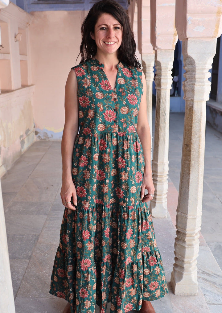 Boho Tiered Maxi Dress Vanya