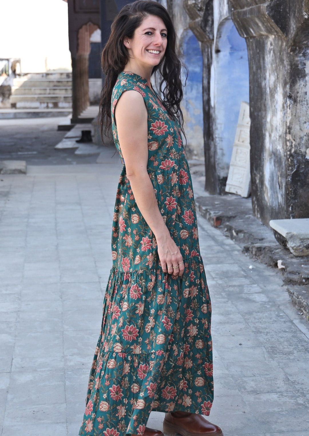 Boho Tiered Maxi Dress Vanya