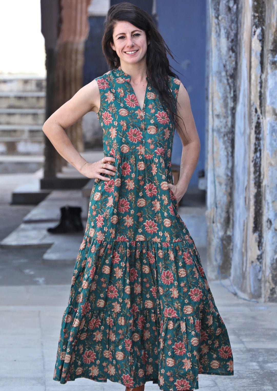 Boho Tiered Maxi Dress Vanya