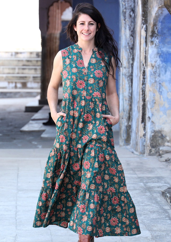 Boho Tiered Maxi Dress Vanya