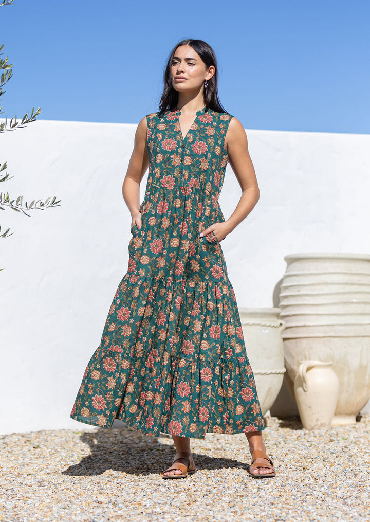 Boho Tiered Maxi Dress Vanya