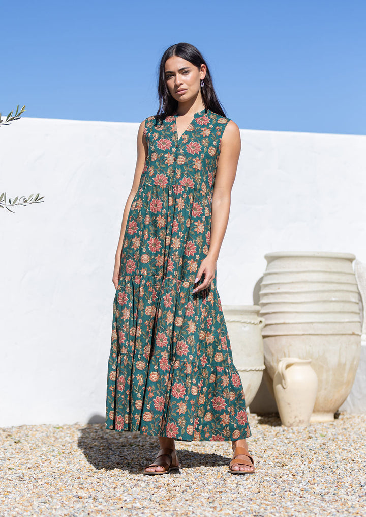 Boho Tiered Maxi Dress Vanya