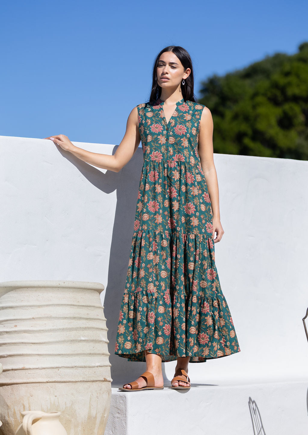 Boho Tiered Maxi Dress Vanya