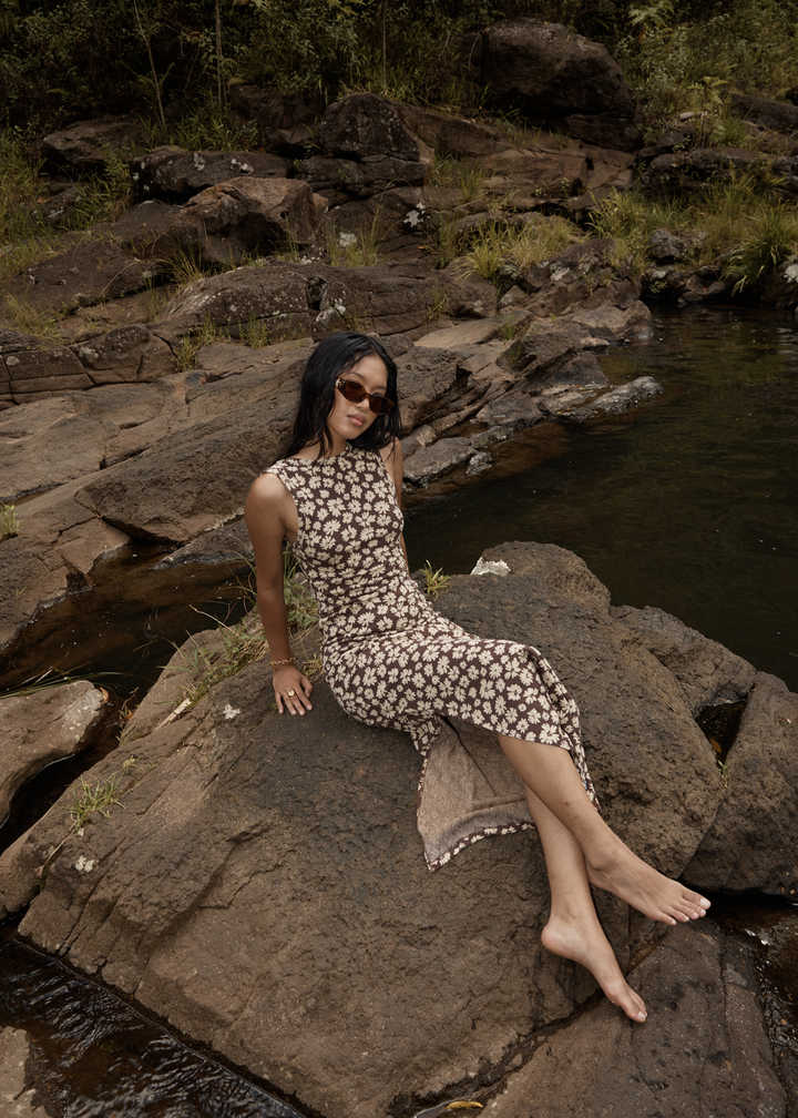Womens Astoria - Maxi Dress - Coffee