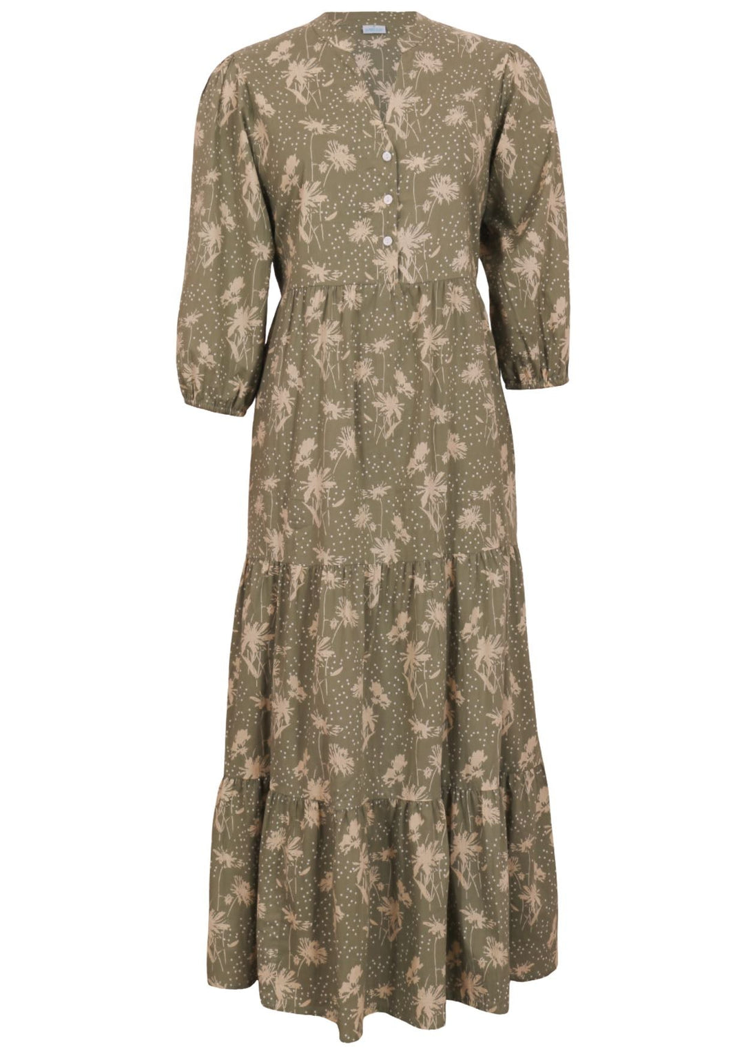 Cascade Tiered Maxi Dress