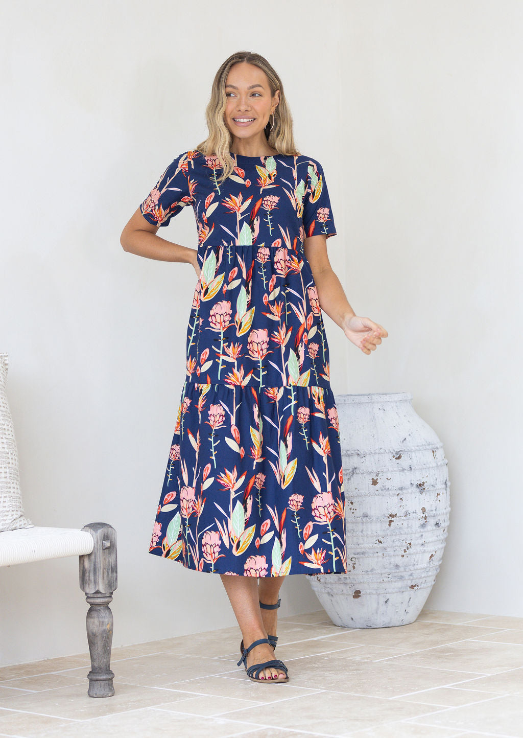 Claudia Dress Bird of Paradise