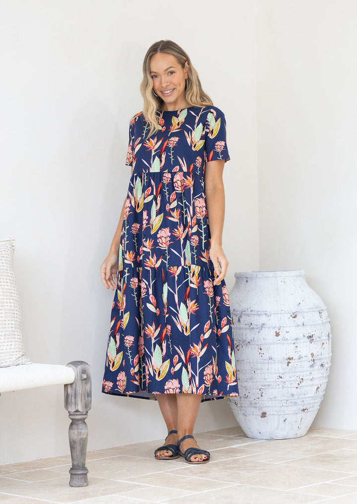 Claudia Dress Bird of Paradise