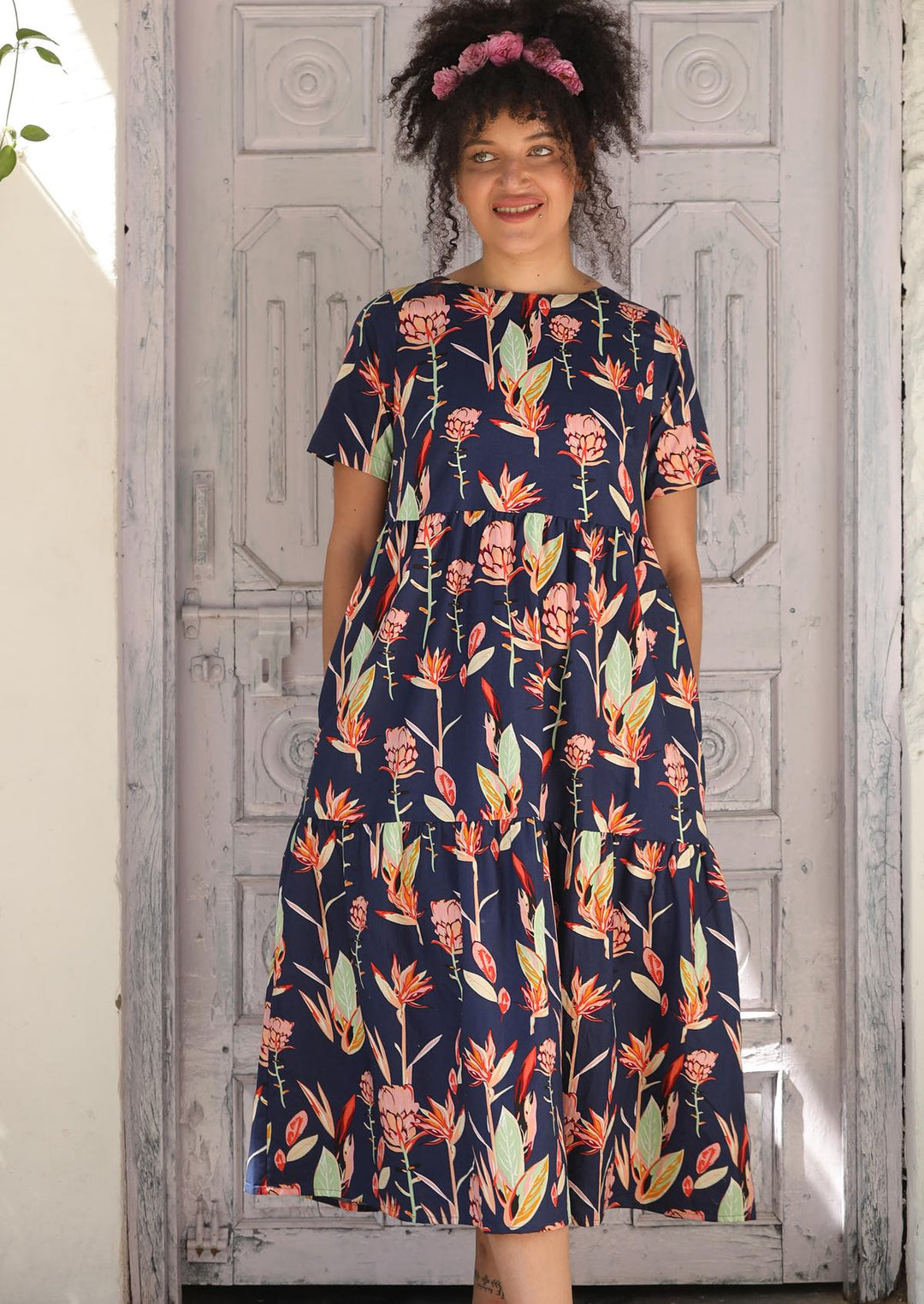 Claudia Dress Bird of Paradise