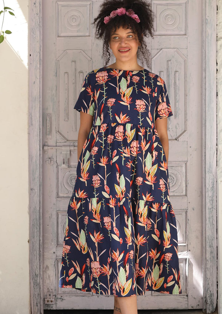 Claudia Dress Bird of Paradise