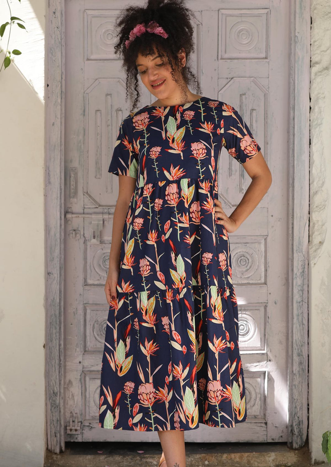 Claudia Dress Bird of Paradise