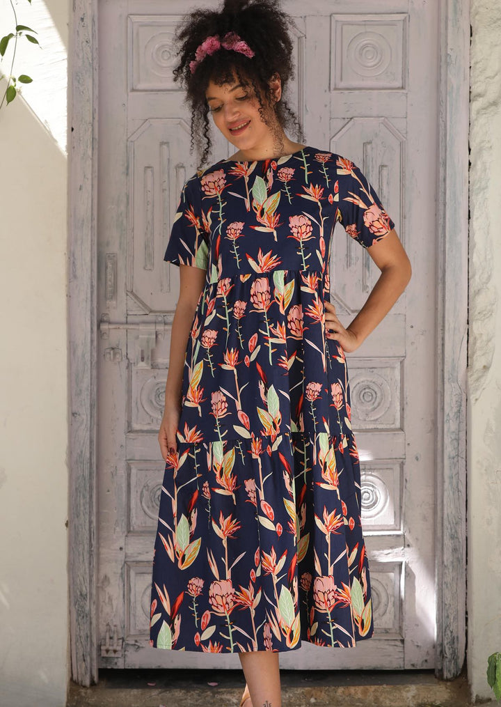 Claudia Dress Bird of Paradise
