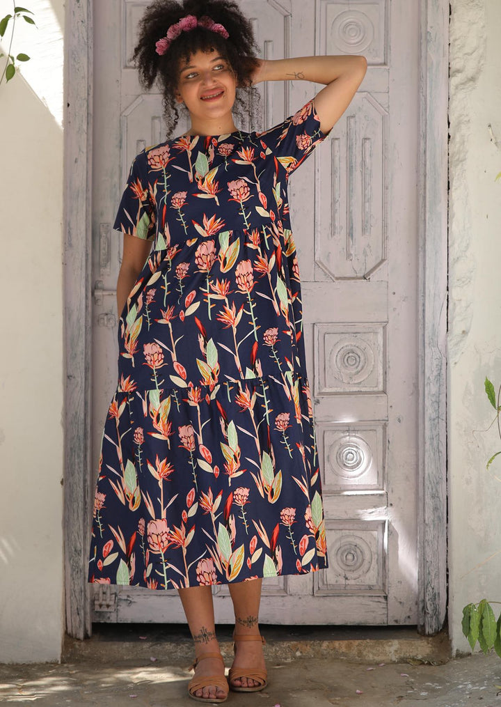 Claudia Dress Bird of Paradise
