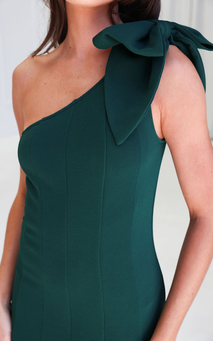 Finlee Bow Maxi Dress - Emerald