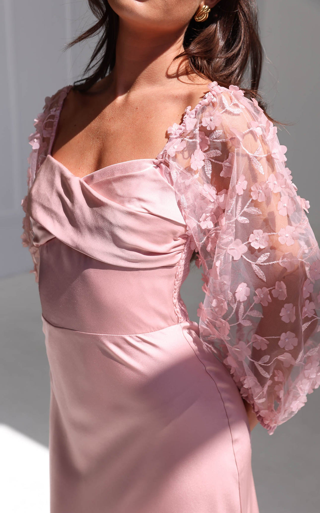 Leana Maxi Dress - Dusty Pink