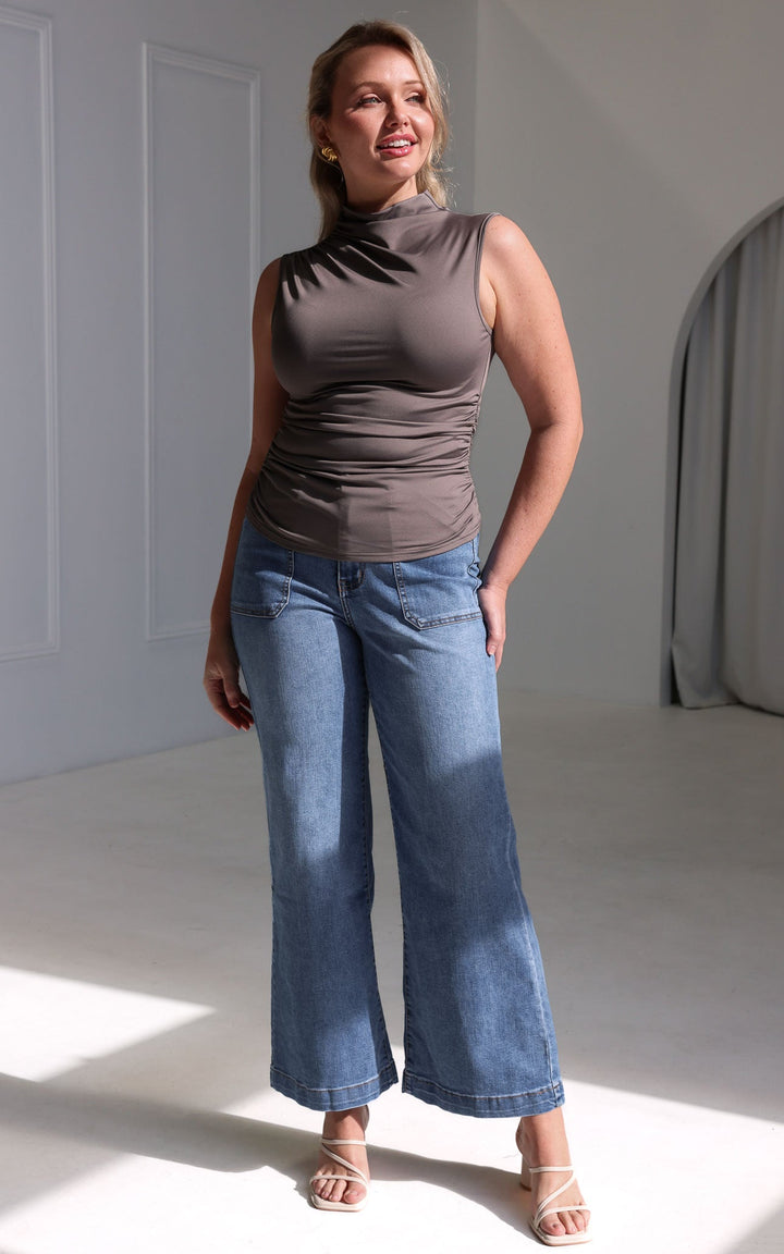 Melia Top - Grey