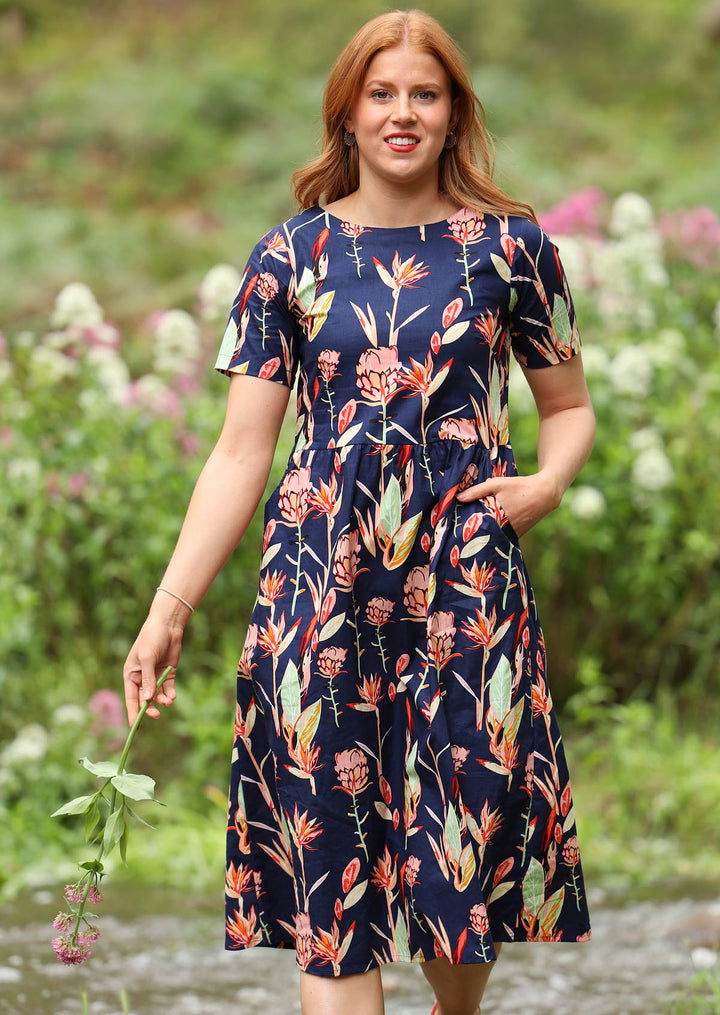 Maddison Dress Bird of Paradise