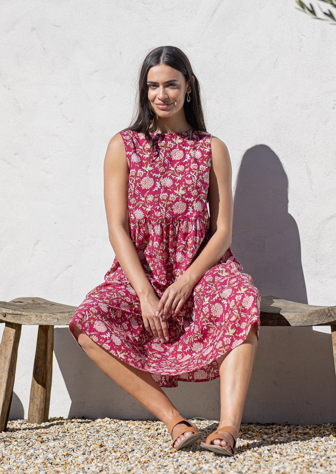 Tully Dress Cranberry