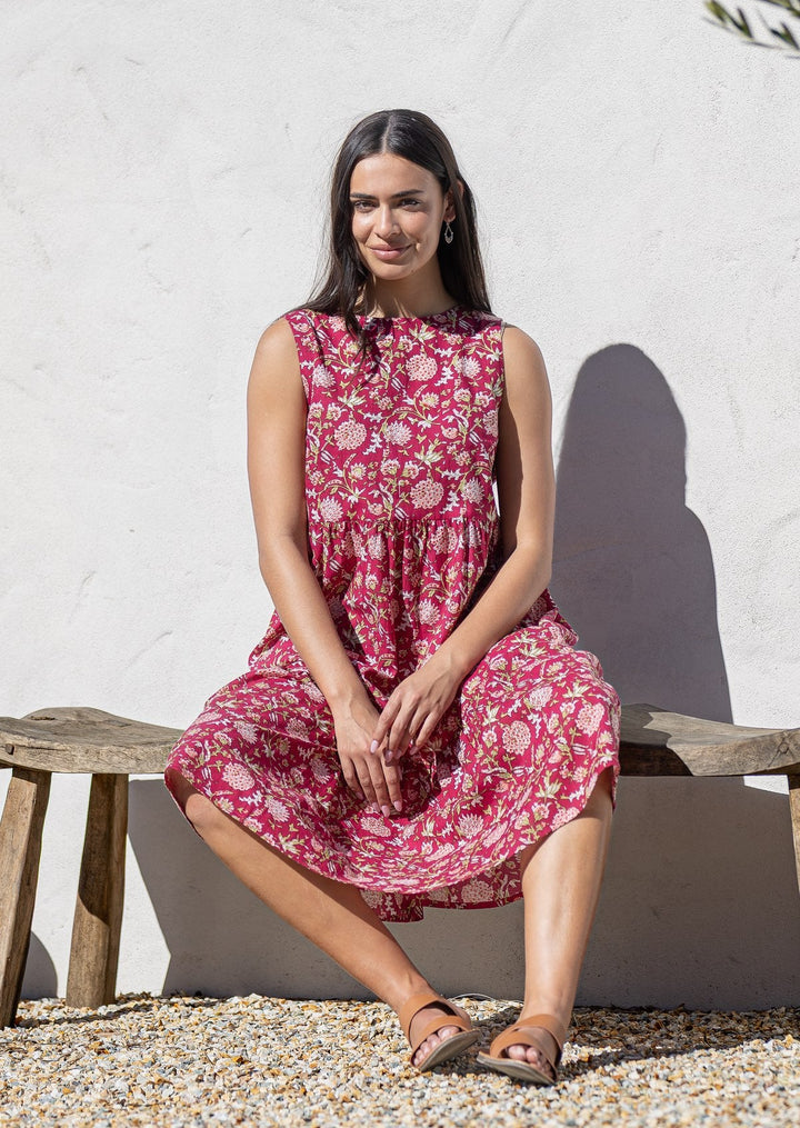 Tully Dress Cranberry