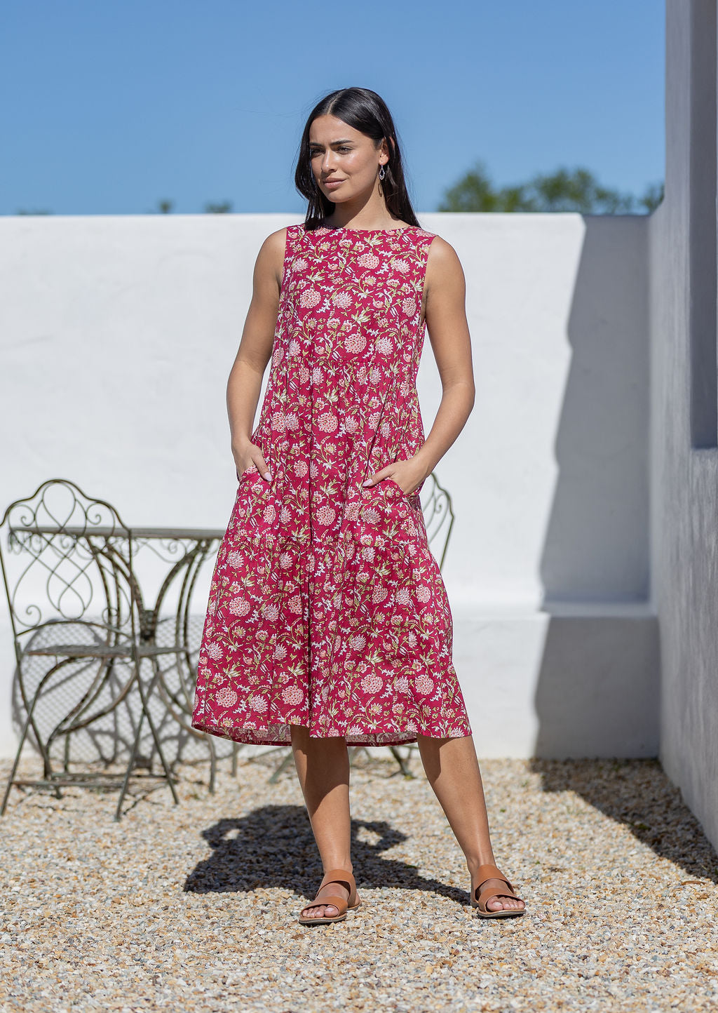 Tully Dress Cranberry