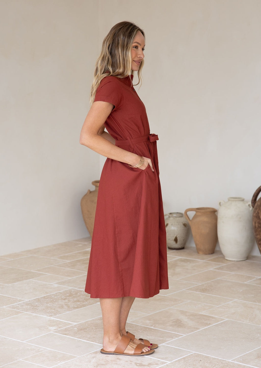 Vivien Dress Burnt Henna