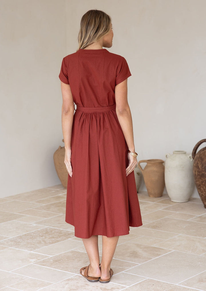 Vivien Dress Burnt Henna