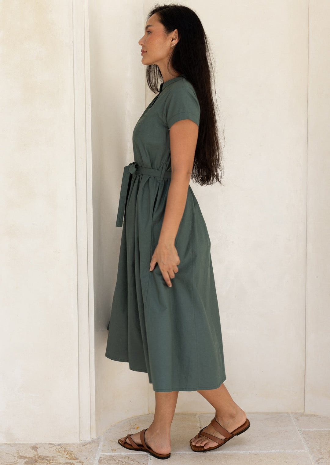 Vivien Dress Jungle Green