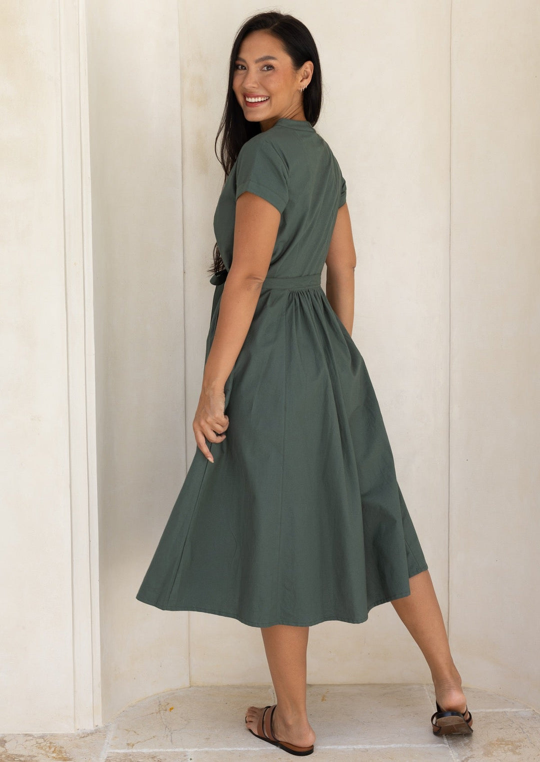 Vivien Dress Jungle Green