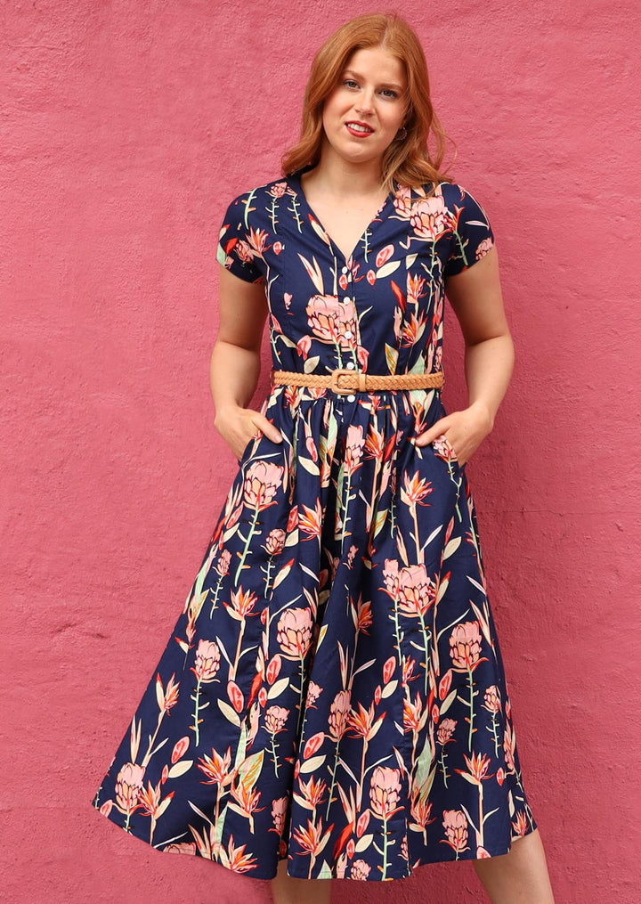 Vivien Dress Bird of Paradise